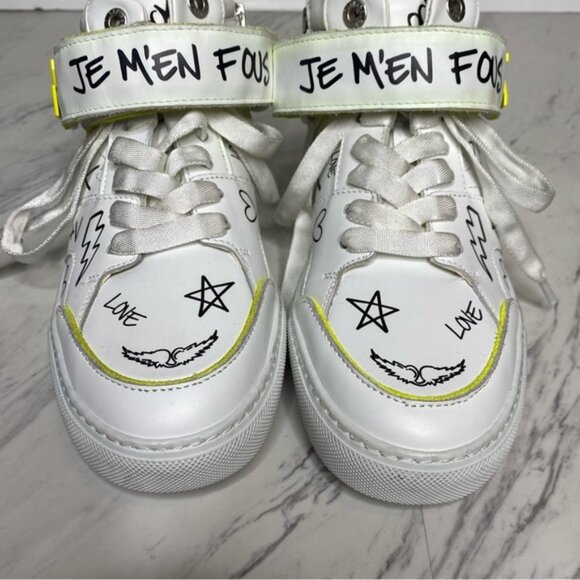 Zadig & Voltaire Mid Flash Sneaker 38 / 8 - Picture 11 of 15